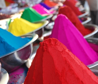 Colours use in Holi Festival